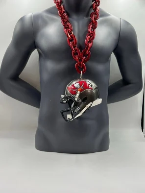 Tampa Bay Buccaneers Grey Helmet Chain