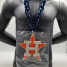 Houston Astros White Background Foam Chain