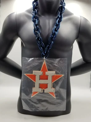 Houston Astros White Background Foam Chain