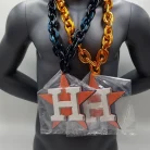 Houston Astros White Background Foam Chain