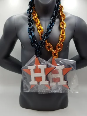 Houston Astros White Background Foam Chain
