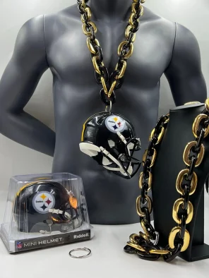 Pittsburgh Steelers Helmet Multi-Color Chain