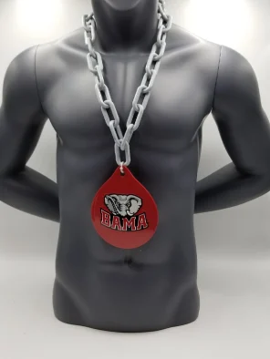 Alabama Crimson Tide Sports White Chain