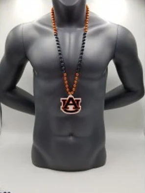 Auburn Tigers Medallion On Bead