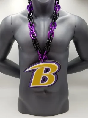 Baltimore Ravens Black Outline Foam Multi-Color Chain