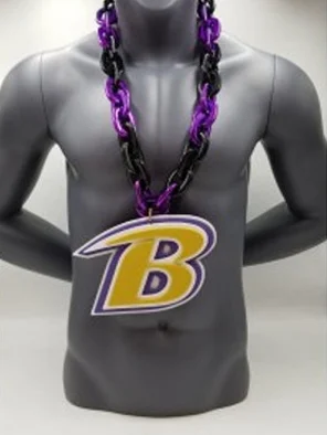 Baltimore Ravens White Outline Foam Multi-Color Chain
