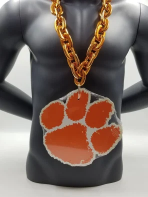 Clemson Tigers Foam Orange Chain