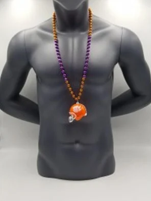 Clemson Tigers Mini Helmet On Bead