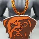 Cleveland Browns Swagger Dog Head Big Foam Chain