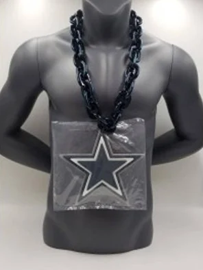 Dallas Cowboys Gray Back Star Foam Chain