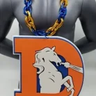 Denver Broncos Retro Big Foam Multi-Color Chain
