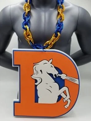 Denver Broncos Retro Big Foam Multi-Color Chain