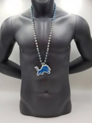 Detroit Lions Mini Medallion On Bead