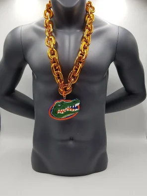 Florida Gators Double-Sided Medallion Orange Chain