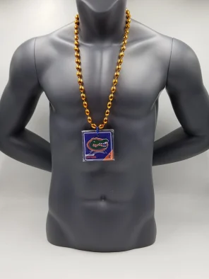 Florida Gators Magnet Medallion On Orange Bead