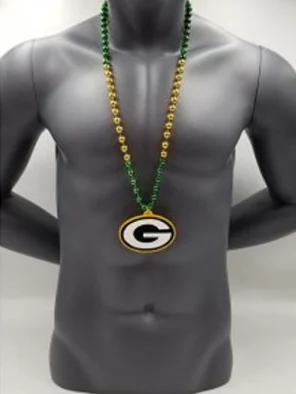 Green Bay Packers Medallion On Bead