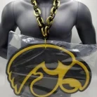 Iowa Hawkeyes Big Foam Black & Gold Chain