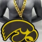 Iowa Hawkeyes Big Foam Gold Chain