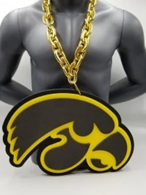 Iowa Hawkeyes Big Foam Gold Chain