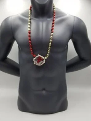 Iowa State Cyclones Football Medallion On Bead