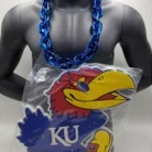 Kansas Jayhawks Big Foam Blue Chain