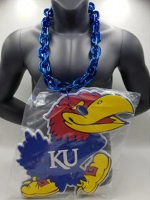 Kansas Jayhawks Big Foam Blue Chain