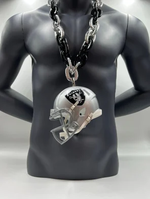 Las Vegas Raiders Helmet Multi-Color Chain Las Vegas Raiders Helmet Multi-Color Chain