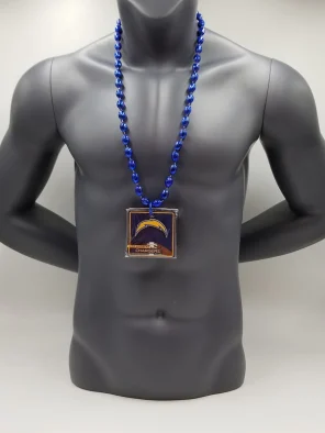 LA Chargers Magnet Medallion On Blue Bead