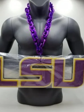 LSU Tigers Big Foam Purple Chain