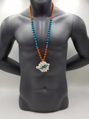 Miami Dolphins Medallion On Bead