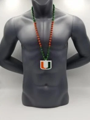 Miami Hurricanes Medallion On Bead