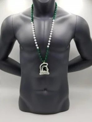 Michigan State Spartans Medallion On Bead