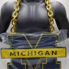 Michigan Wolverines Big Foam Gold Chain
