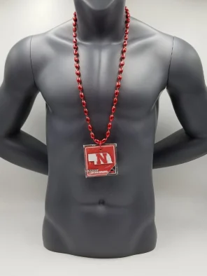 Nebraska Cornhuskers Magnet Medallion On Red Bead