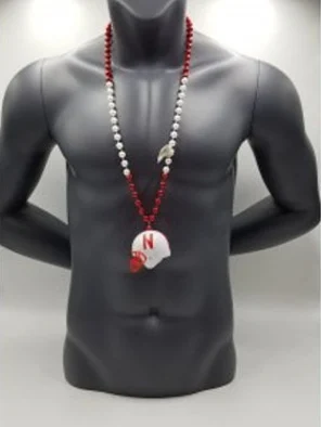 Nebraska Cornhuskers Mini Helmet On Bead