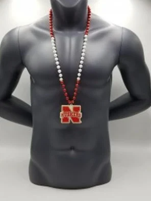 Nebraska Corn Huskers Retro Medallion On Bead