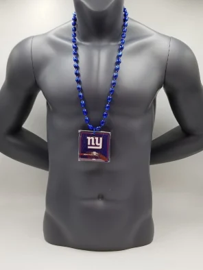 New York Giants Magnet Medallion On Blue Bead
