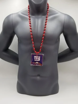 New York Giants Magnet Medallion On Red Bead