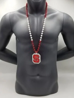 North Carolina State Wolfpack Medallion On Bead