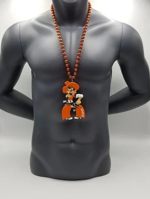 Oklahoma State Double-Sided Medallion On Bead