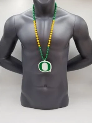 Oregon Ducks Green Medallion On Bead