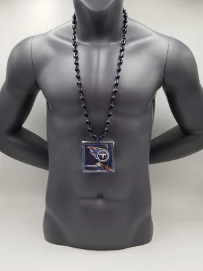 Tennessee Titans Magnet Medallion On Navy Bead