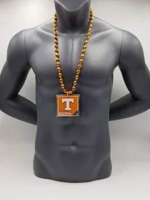 Tennessee Volunteers Magnet Medallion On Orange Bead