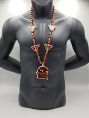 Virginia Tech Hokies Medallion Deluxe Bead
