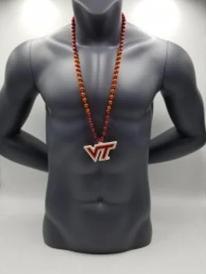 Virginia Tech Hokies Medallion On Bead