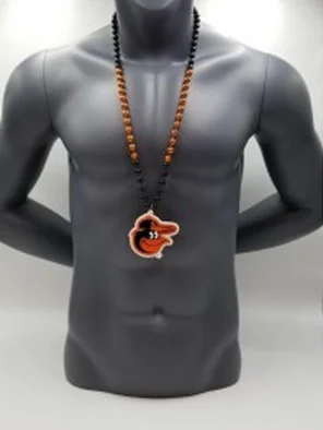 Baltimore Orioles Logo Medallion Bead