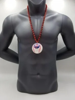 Chicago Cubs Baseball Medallion Bead