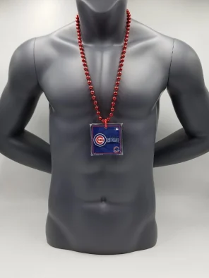 Chicago Cubs Magnet Medallion Red Bead