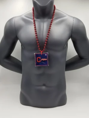Cleveland Indians Magnet Medallion Red Bead