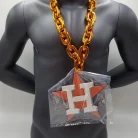 Houston Astros Navy Background Foam Chain